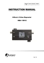 Preview for 1 page of Eneo HDA-1001E Instruction Manual