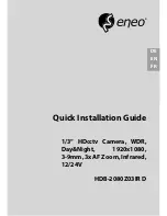 Eneo HDB-2080Z03IR D Quick Installation Manual предпросмотр