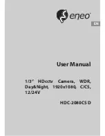 Preview for 1 page of Eneo HDC-2080CS User Manual