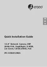 Предварительный просмотр 1 страницы Eneo IPC-53M2812M0A Quick Installation Manual