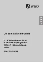 Eneo IPD-65M2713P5A Quick Installation Manual preview