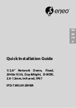 Eneo IPD-73M2812MWA Quick Installation Manual предпросмотр