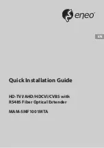 Предварительный просмотр 1 страницы Eneo MAM-5MF1001MTA Quick Installation Manual