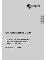 Предварительный просмотр 1 страницы Eneo MCB-72M2712M0A Installation Manual