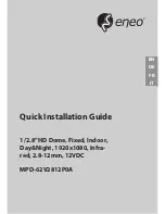 Предварительный просмотр 1 страницы Eneo MPD-62V2812P0A Quick Installation Manual