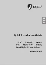 Предварительный просмотр 1 страницы Eneo NXD-880F37P Quick Installation Manual