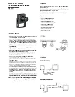 Предварительный просмотр 1 страницы Eneo VKC-1366 Installation And Operating Manual