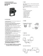 Предварительный просмотр 3 страницы Eneo VKC-1366 Installation And Operating Manual