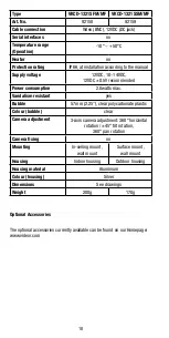 Предварительный просмотр 18 страницы Eneo VKCD-1321SFM/MF Installation And Operating Instructions Manual