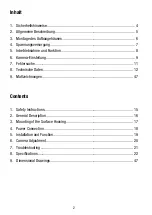 Preview for 2 page of Eneo VKCD-1326/IR Installation And Operating Instructions Manual