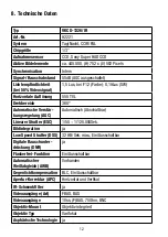 Preview for 12 page of Eneo VKCD-1326/IR Installation And Operating Instructions Manual