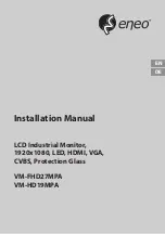 Eneo VM-FHD27MPA Installation Manual preview