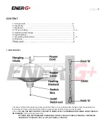 Предварительный просмотр 2 страницы Ener-G+ HEA-21538 User Manual