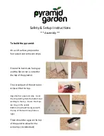 Preview for 3 page of ENERAMA Pyramid Garden Safety & Setup Instructions