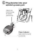 Предварительный просмотр 3 страницы Enercell 150-Watt Power Inverter User Manual