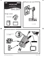 Предварительный просмотр 1 страницы Enercell Enercell 61-188 Quick Start