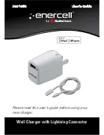 Enercell Wall Charger with Lightning Connector User Manual предпросмотр