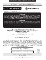 Предварительный просмотр 14 страницы Enerco ECAT3LP Operating Instructions And Owner'S Manual