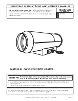 Enerco HeatStar 400IDG Operating Instructions And Owner'S Manual предпросмотр