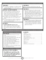 Preview for 2 page of Enerco HEATSTAR HS125KT Operating Instructions And Owner'S Manual