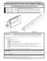 Preview for 1 page of Enerco HEATSTAR HS4040 Operating Instructions And Owner'S Manual