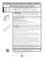 Preview for 16 page of Enerco HEATSTAR HS4040 Operating Instructions And Owner'S Manual