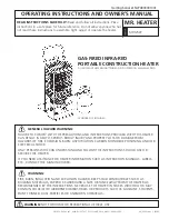 Enerco MH125 Operating Instructions And Owner'S Manual preview