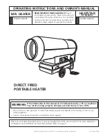 Enerco MR. HEATER 3500DF Operating Instructions And Owner'S Manual preview