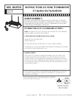 Предварительный просмотр 24 страницы Enerco MR. HEATER MH40LP Operating Instructions And Owner'S Manual