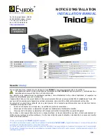 Preview for 1 page of Enerdis TRIAD 2 User & Installation Manual