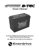 Предварительный просмотр 1 страницы Enerdrive EPL-100BT-12V Owner'S Manual