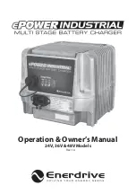 Предварительный просмотр 1 страницы Enerdrive ePower Industrial EPI-2430 Operation / Owner'S Manual