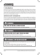 Preview for 4 page of Enerdrive ePOWER User Manual