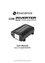 Enerdrive Gen2 TRUE SINE WAVE User Manual preview