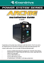 Enerdrive POWER SYSTEM Series Installation Manual предпросмотр