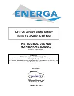 Предварительный просмотр 1 страницы Energa 13-3A Instruction, Use And Maintenance Manual