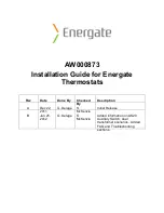 Preview for 1 page of Energate AW000873 Installation Manual