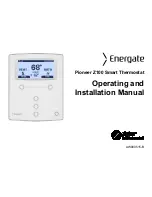 Предварительный просмотр 1 страницы Energate Pioneer Z100 Smart Thermostat Operating And Installation Manual