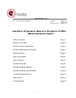 Preview for 1 page of Energenics UV-MAX Installation & Operation Manual