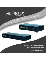 Предварительный просмотр 1 страницы Energenie DSP-DVI-21 User Manual