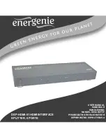 Energenie DSP-HDMI-81 User Manual preview