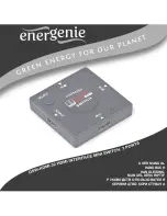 Предварительный просмотр 1 страницы Energenie DSW-HDMI-32 User Manual