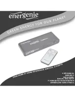 Energenie DSW-HDMI-51 User Manual preview