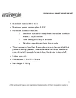 Preview for 5 page of Energenie EG-PM1W-001 User Manual