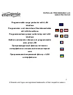 Предварительный просмотр 2 страницы Energenie EG-PMS-LAN User Manual