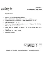 Предварительный просмотр 3 страницы Energenie EG-PWC-034 User Manual