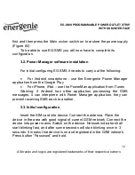 Preview for 12 page of Energenie EG-SMS User Manual