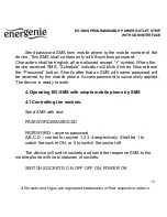 Предварительный просмотр 13 страницы Energenie EG-SMS User Manual