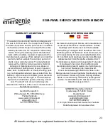 Preview for 23 page of Energenie EGM-PWML User Manual