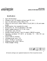 Предварительный просмотр 3 страницы Energenie UPS-PS-001 User Manual